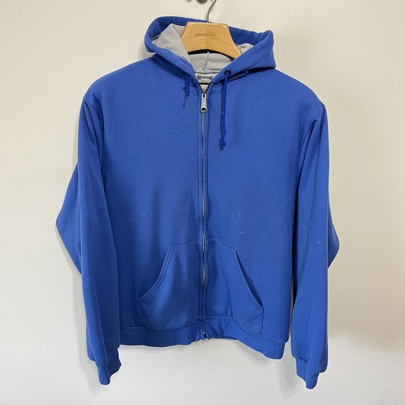Muleskins Other - Muleskins Hoodie Mens XL Blue Full Zip Thermal Waffle Lined Made USA Sweatshirt
